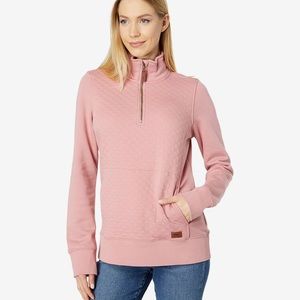 LL Bean quilted quarter zip women’s Small